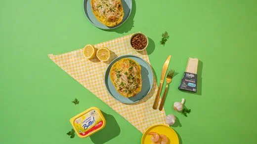 recipe image Spaghetti Squash Scampi Boats