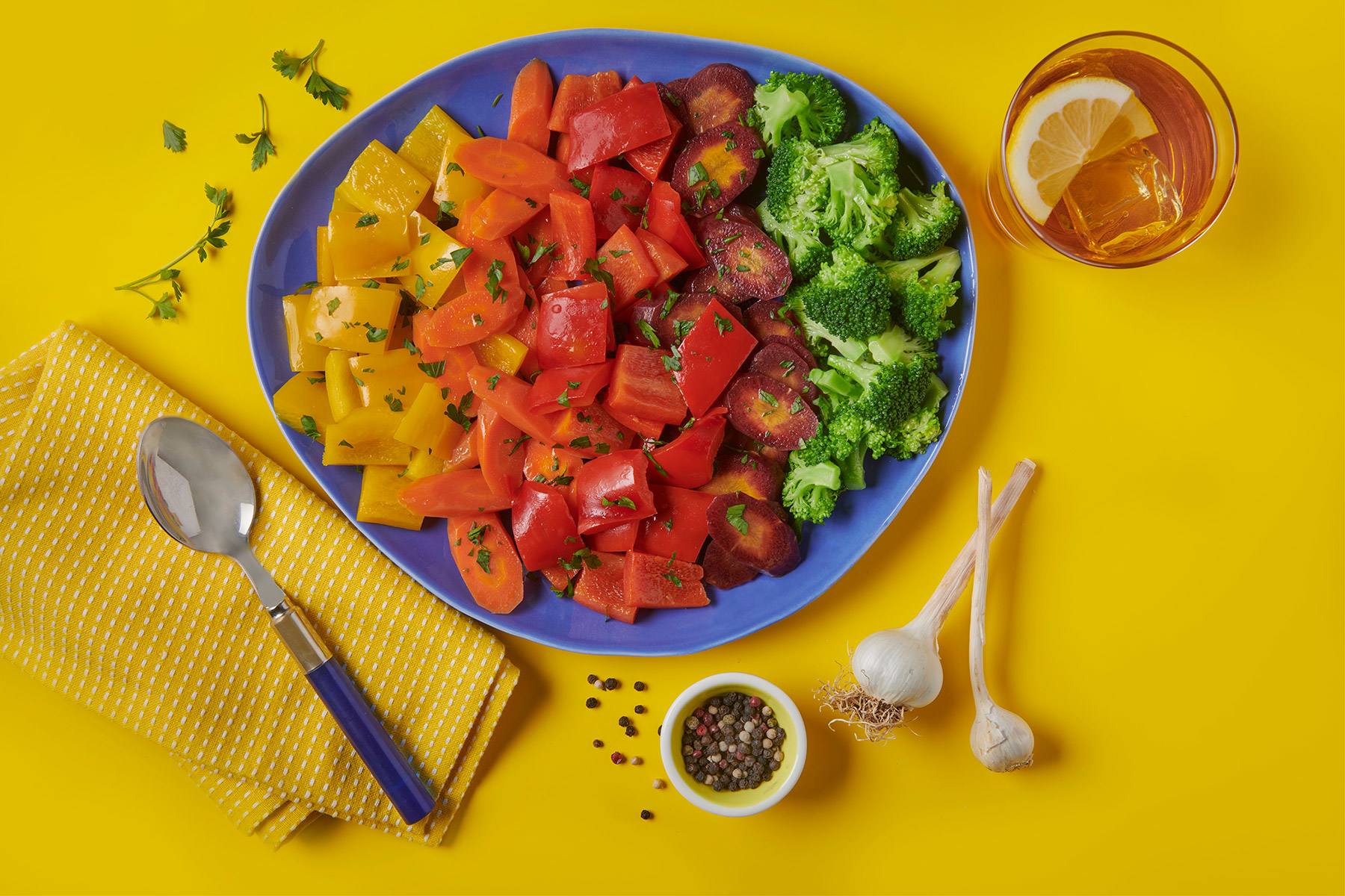 recipe image Sauteed Broccoli, Carrots & Bell Peppers