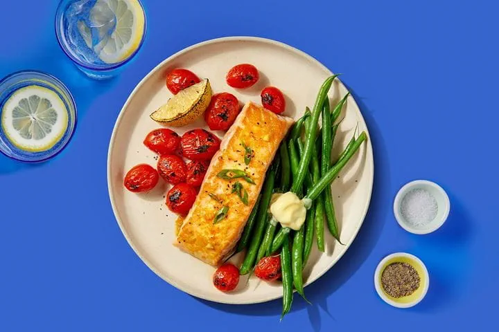 recipe image Orange Glazed Salmon With Green Beans