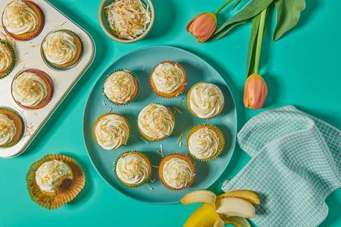 recipe image Coconut-Banana Cupcakes
