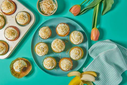 recipe image Coconut-Banana Cupcakes