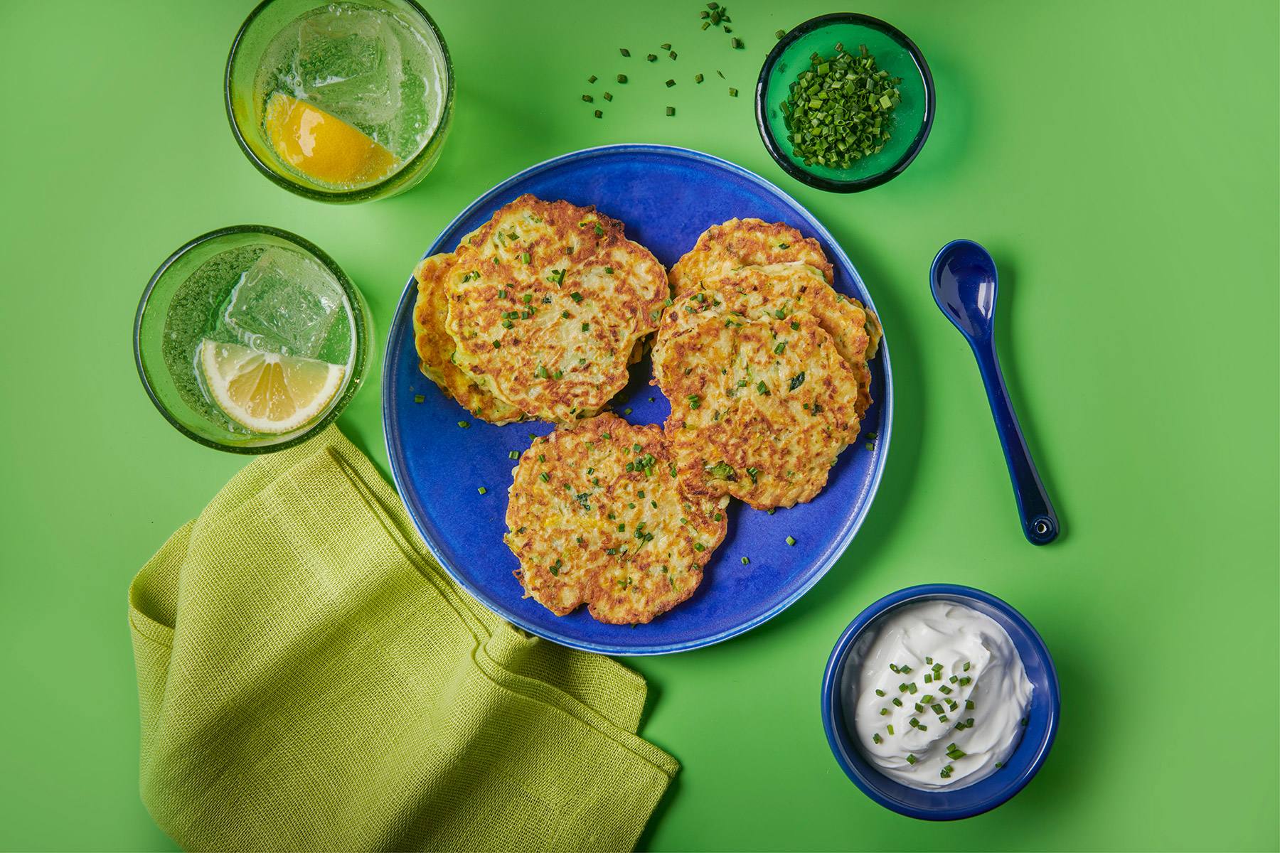 Zucchini and Yellow Squash Fritters