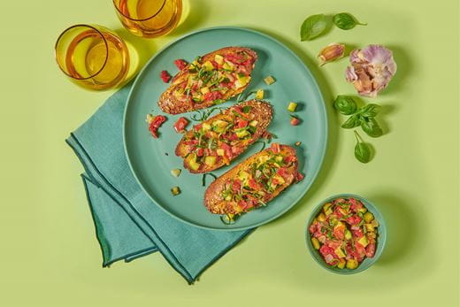 recipe image Mediterranean Vegetable Bruschetta